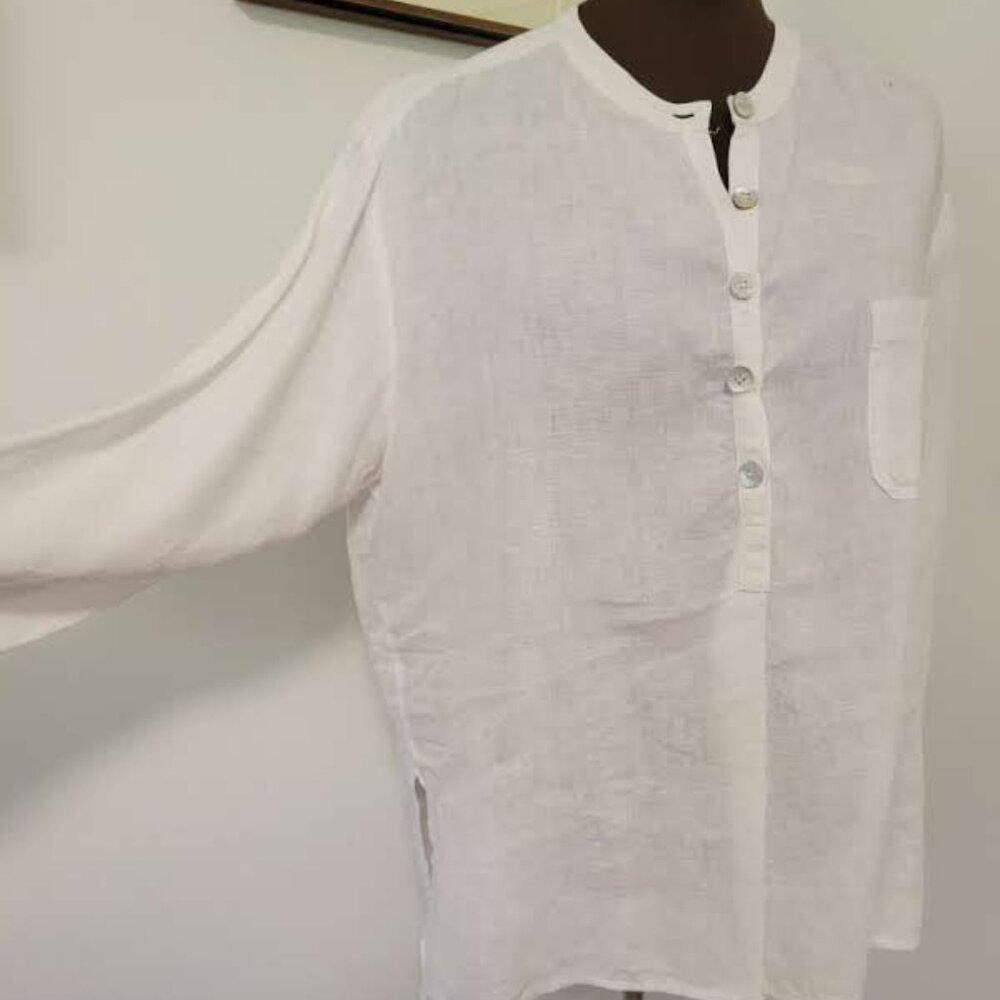 David Dart 100% Linen Shirt Size Small Oversized Design